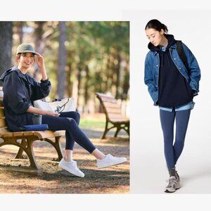 Uniqlo - AIRism Active Buttery Soft Leggings | Size Small | Marine Blue